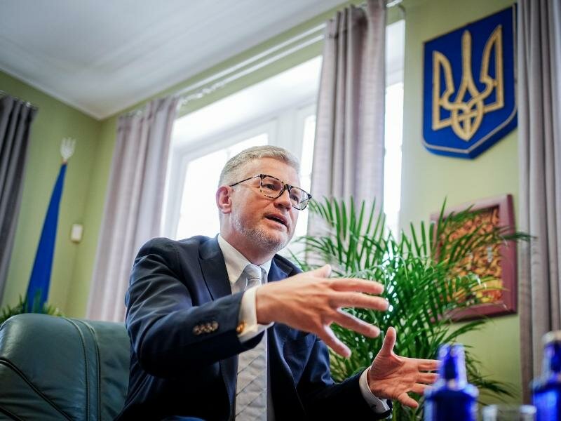 Andrij Melnyk ist Botschafter der Ukraine in Deutschland. Foto: Kay Nietfeld/dpa