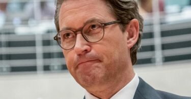 Andreas Scheuer im Oktober 2020 als Zeuge vor dem Maut-Untersuchungsausschuss des Bundestags. Foto: Michael Kappeler/dpa