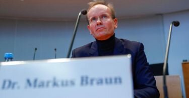 Der ehemalige Vorstandsvorsitzende von Wirecard, Markus Braun, im Herbst 2020 vor dem Wirecard-Untersuchungsausschuss des Bundestages. Foto: Fabrizio Bensch/Reuters Images Europe/Pool/dpa
