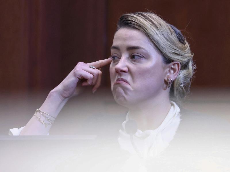 Beschreibt brutalste Szenen unter Tränen: Schauspielerin Amber Heard sagt gegen ihren Ex-Mann aus. Foto: Jim Lo Scalzo/Pool EPA via AP/dpa