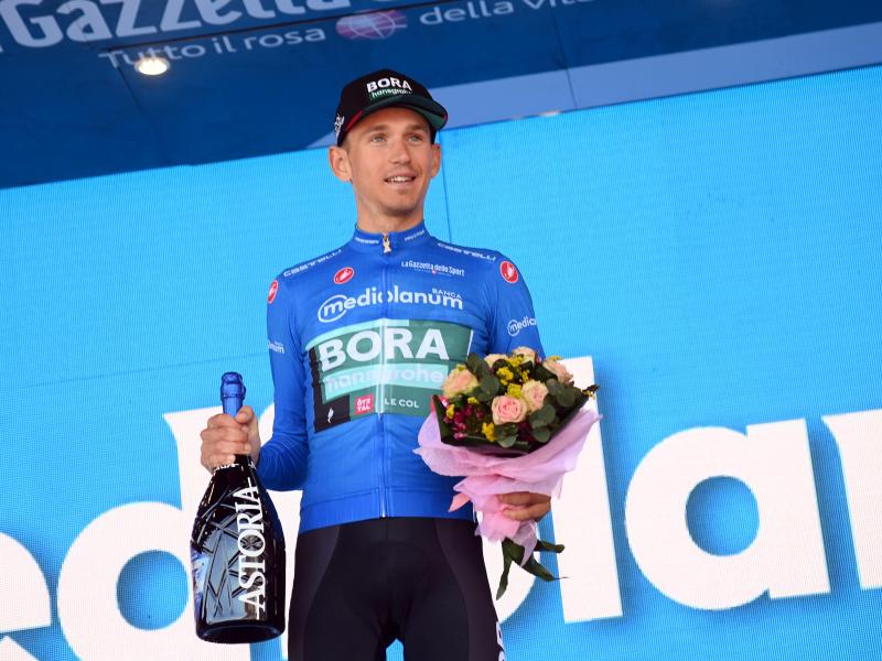 Radprofi Lennard Kämna eroberte beim Giro das Blaue Trikot. Foto: Gian Mattia D'alberto/LaPresse via ZUMA Press/dpa