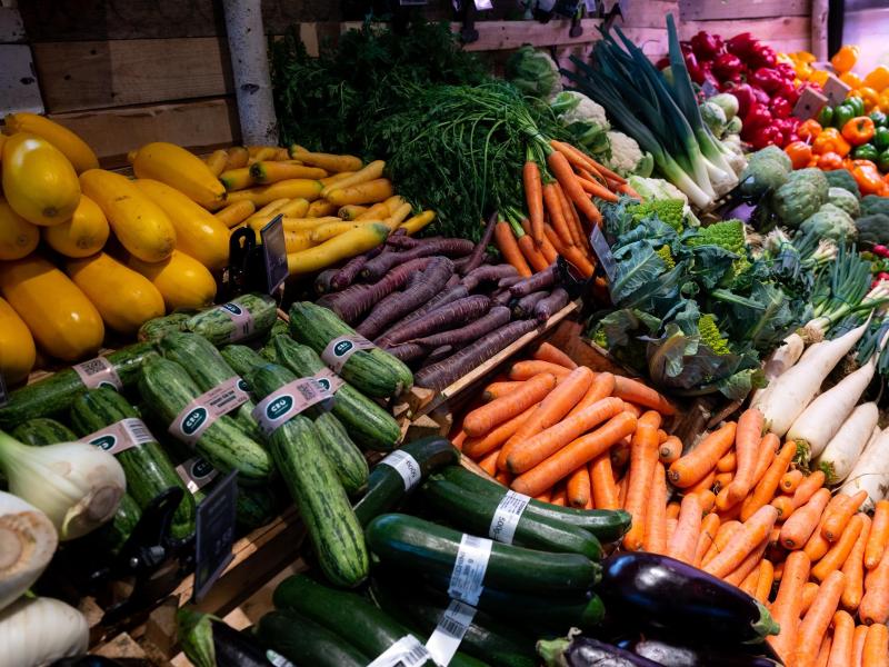 Viele Deutsche sparen sich wegen der hohen Inflation die Bio-Lebensmittel. Bioläden und Bio-Supermärkte verkauften in den ersten drei Monaten dieses Jahres deutlich weniger Ware als im Vorjahreszeitraum. Foto: Sven Hoppe/dpa/Archiv