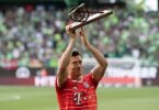 War es ein Abschied? Bayerns Robert Lewandowski könnte bald ein anderes Trikot tragen. Foto: Swen Pförtner/dpa