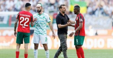 Trainer Markus Weinzierl verlässt den FC Augsburg. Foto: Matthias Balk/dpa