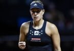 Die deutsche Tennisspielerin Angelique Kerber hat beim WTA-Turnier in Straßburg zum Auftakt Diane Parry aus Frankreich besiegt. Foto: Tom Weller/dpa/Archivbild