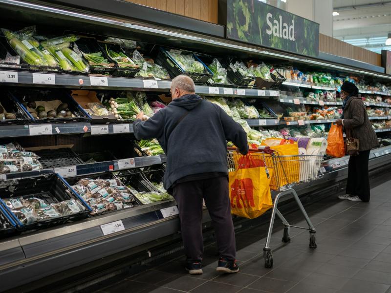 Die Preise für Lebensmittel sind in Großbritannien zuletzt deutlich gestiegen. Foto: Aaron Chown/PA Wire/dpa