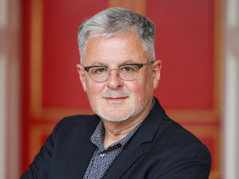 Der Historiker Christopher Clark in Aachen - er erhielt dort die Karlsmedaille. Foto: Oliver Berg/dpa