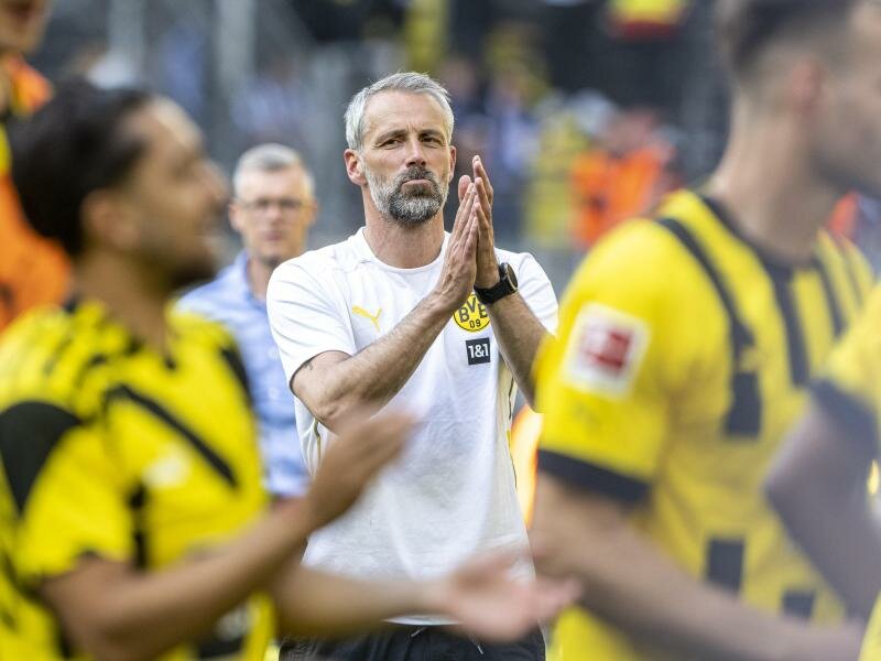 Trainer Marco Rose muss den BVB nach nur einer Saison wieder verlassen. Foto: David Inderlied/dpa