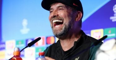 Bestens gelaunt: Jürgen Klopp freut sich auf sein drittes Königsklassen-Endspiel mit dem FC Liverpool. Foto: Uefa/PA Media/dpa