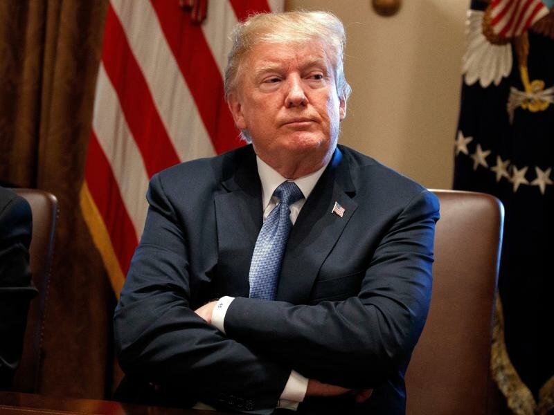 Für mehr Waffen: Trump will mehr Menschen gegen «das Böse» bewaffnen. Foto: Evan Vucci/AP/dpa