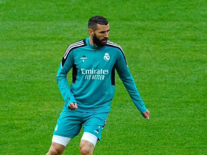 Real-Stürmer Karim Benzema jagt einen Torrekord. Foto: Adam Davy/PA Wire/dpa
