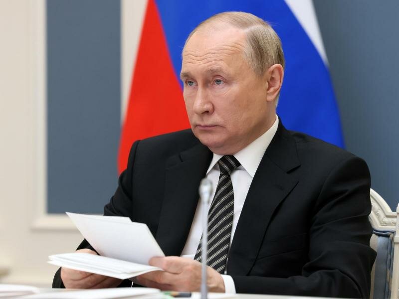Laut einem deutschen Militärexperten hat Wladimir Putin "keinen Grund zum Verhandeln.". Foto: Uncredited/Pool Sputnik Kremlin via AP/dpa