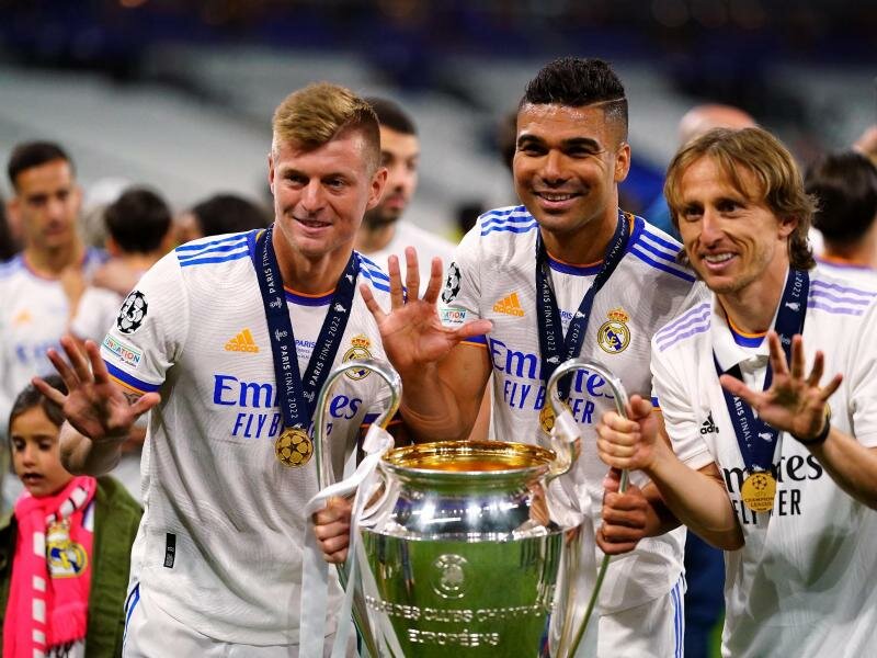 Beendete ein ZDF-Interview vorzeitig: Toni Kroos (l) von Real Madrid. Foto: Adam Davy/PA Wire/dpa/Archivbild