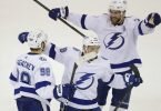 Die Spieler von Tampa Bay Lightning haben Grund zur Freude. Foto: Adam Hunger/AP/dpa