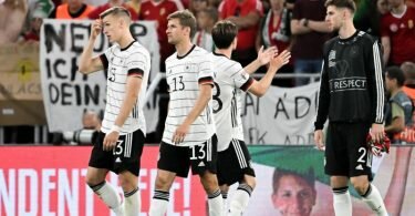 Die deutsche Nationalmannschaft zeigte in Ungarn eine enttäuschende Leistung. Foto: Federico Gambarini/dpa