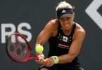Hat sich gegen die Russin Anastasia Gasanowa durchgesetzt: Angelique Kerber in Aktion. Foto: Joaquim Ferreira/dpa