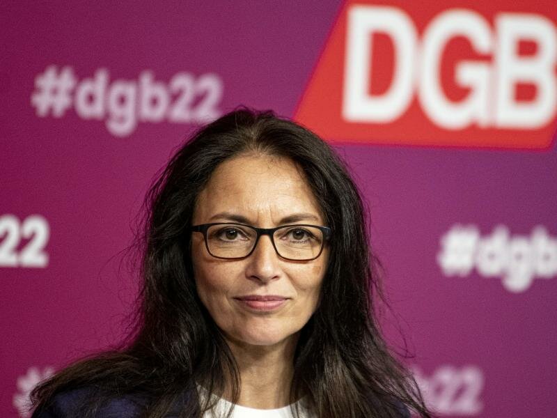 Yasmin Fahimi ist Vorsitzende des Deutschen Gewerkschaftsbundes. Foto: Fabian Sommer/dpa