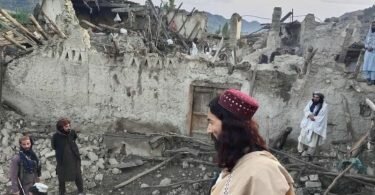 Zerstörung durch ein Erdbeben in der ostafghanischen Provinz Paktika. Foto: Uncredited/Bakhtar News Agency/AP/dpa