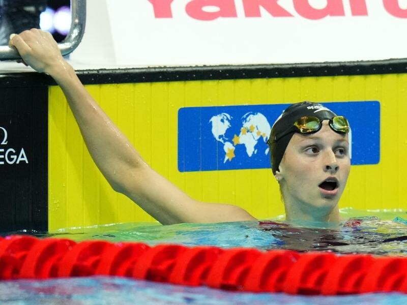 Jung und extrem schnell: Summer McIntosh aus Kanada. Foto: Petr David Josek/AP/dpa