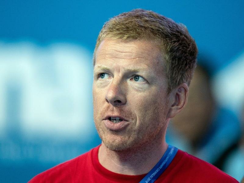 Bedauert die fehlenden Live-Fernsehbilder zur Schwimm-WM: Bundestrainer Bernd Berkhan. Foto: Bernd Thissen/dpa