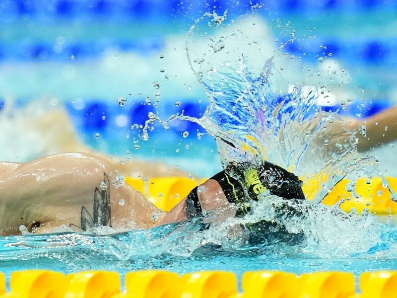 Florian Wellbrock konnte seinen Titel über 1500 Meter Freistil nicht verteidigen. Foto: Petr David Josek/AP/dpa