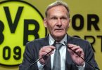 Lobt die «nach wie vor hohe Reputation» der Bundesliga: Hans-Joachim Watzke, Geschäftsführer von Borussia Dortmund. Foto: Bernd Thissen/dpa