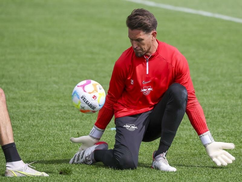 Er ist der Neuzugang im RB-Tor: Janis Blaswich. Foto: Jan Woitas/dpa