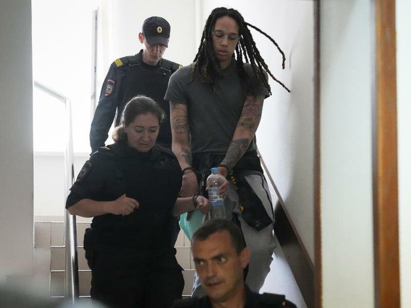 Die Basketballerin Brittney Griner befindet sich in Moskau in Untersuchungshaft. Foto: Alexander Zemlianichenko/AP/dpa