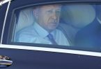 Der türkische Präsident Recep Tayyip Erdogan ist in Madrid eingetroffen. Foto: Sergio Perez/POOL EFE/AP/dpa