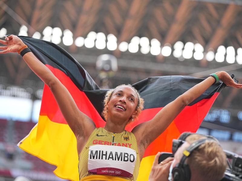 Eine der wenigen deutschen Gold-Hoffnungen bei der Leichtathletik-WM in den USA: Malaika Mihambo. Foto: Michael Kappeler/dpa