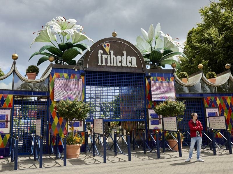 Der Vergnügungspark Tivoli Friheden in Aarhus: Bei einem schweren Unfall in einer Achterbahn ist ein Mädchen ums Leben gekommen. Foto: Mikkel Berg Pedersen/Ritzau Scanpix Foto/AP/dpa