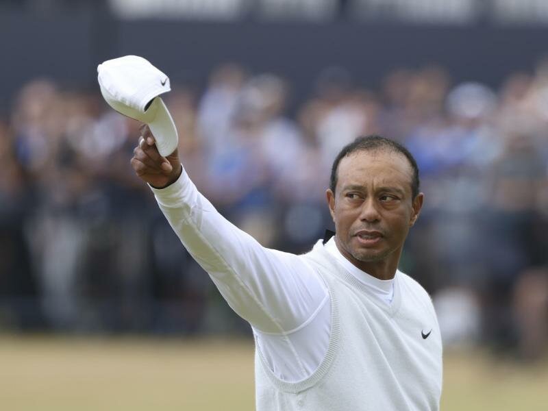 Musste sich bei den British Open früh verabschieden: Tiger Woods. Foto: Peter Morrison/AP/dpa