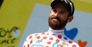 Behält auch im Zentralmassiv das Bergtrikot: Simon Geschke. Foto: David Pintens/BELGA/dpa