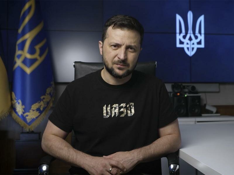 Wolodymyr Selenskyj hat seinen hat seinen Geheimdienstchef und seine Generalstaatsanwältin entlassen. Foto: Ukrainian Presidential Press Off/Planet Pix via ZUMA Press Wire/dpa