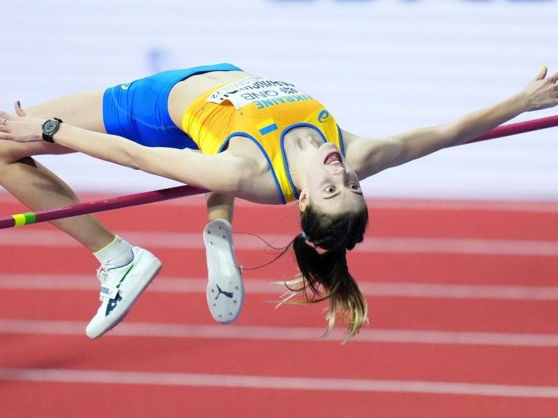 Positionierte sich klar gegen russische WM-Teilnahmen: die Ukrainerin Jaroslawa Mahutschich. Foto: Petr David Josek/AP/dpa/Archivbild