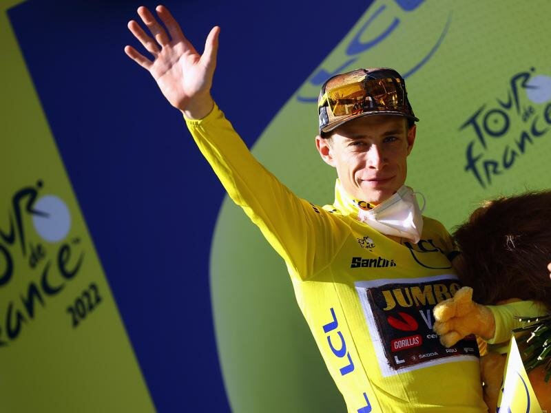 Könnte die Tour zum ersten Mal gewinnen: Jonas Vingegaard aus Dänemark. Foto: David Pintens/BELGA/dpa