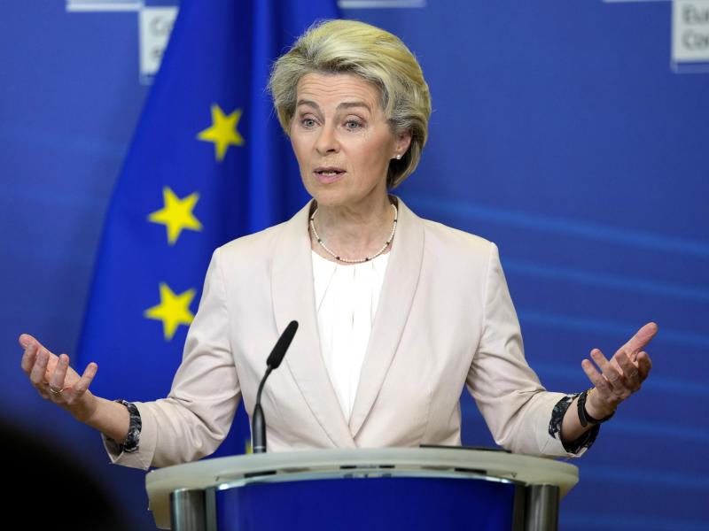 Ursula von der Leyen, Präsidentin der Europäischen Kommission. Foto: Virginia Mayo/AP/dpa