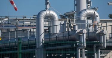 Die Gasempfangsstation der Ostseepipeline Nord Stream 1 in Lubmin. Foto: Stefan Sauer/dpa