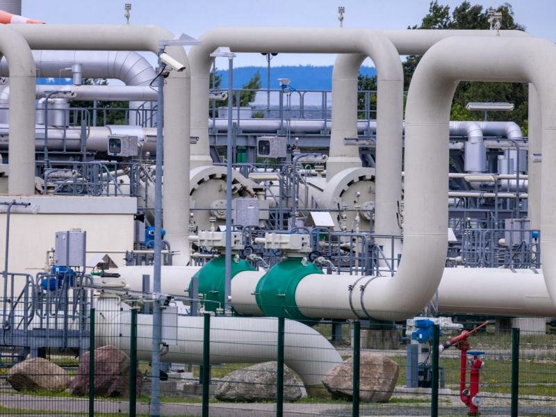 Die Gasempfangsstation der Ostseepipeline Nord Stream 1. Foto: Jens Büttner/dpa