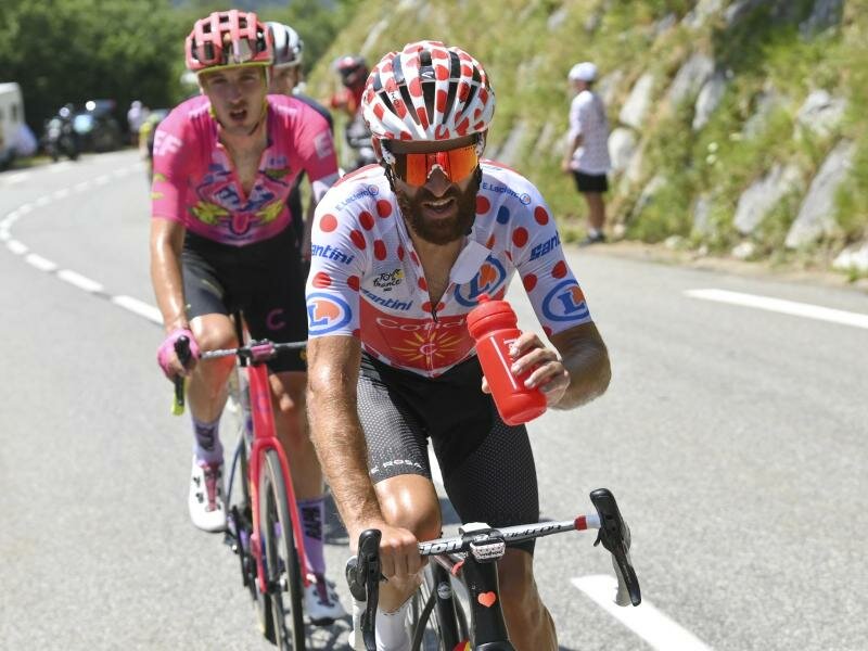 Musste das Bergtrikot abgeben: Simon Geschke. Foto: David Stockman/BELGA/dpa