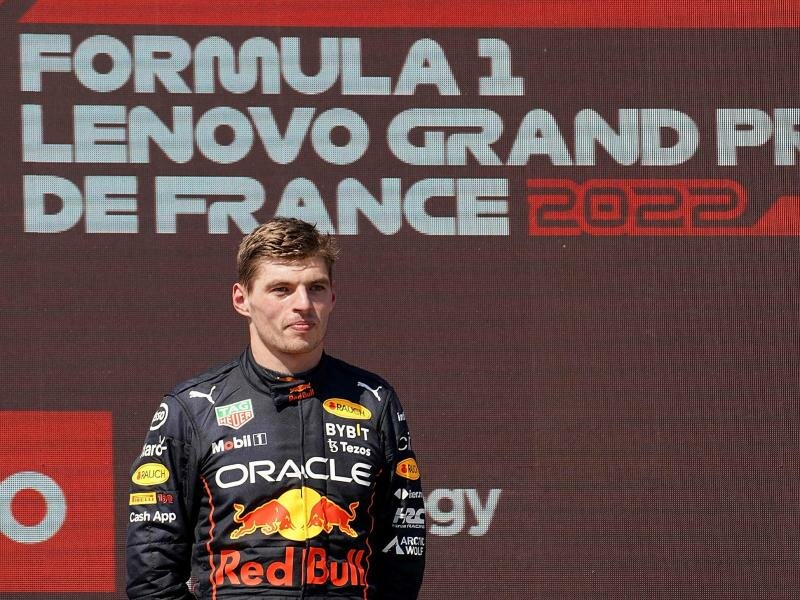 Der Niederländer Max Verstappen vom Team Oracle Red Bull hat den Großen Preis von Frankreich gewonnen. Foto: Hasan Bratic/dpa