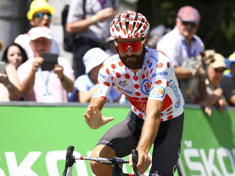 Beinahe-Bergkönig Simon Geschke wird nach der Tour de France wohl bei der Deutschland Tour an den Start gehen. Foto: David Pintens/BELGA/dpa