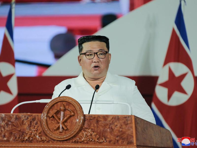 Nordkoreas Machthaber Kim Jong Un: 2017 führte das Land sseinen ersten Atomtest durch. Foto: -/KCNA/dpa