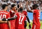 Der FC Bayern startet mit einem Kantersieg in die neue Bundesliga-Saison. Foto: Uwe Anspach/dpa