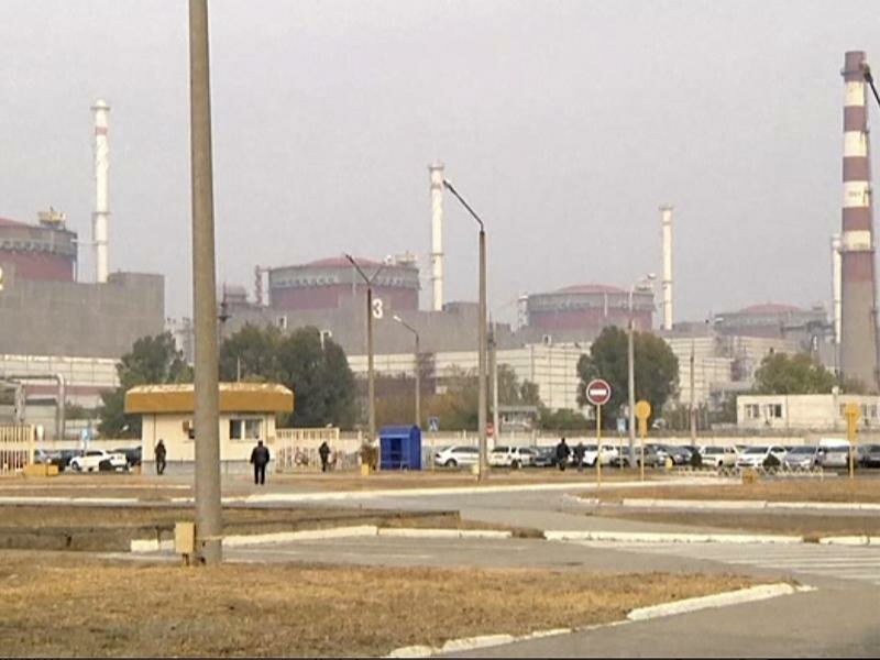 Das Kernkraftwerk Saporischschja: Ein Block des Akw musste teilweise abgeschaltet werden. Foto: Uncredited/AP/dpa
