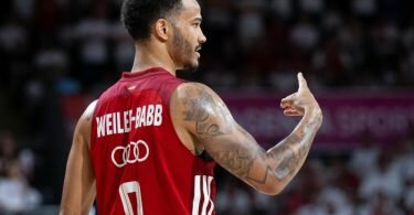 Ist seit dem 5. August deutscher Staatsbürger und für das DBB-Team spielberechtigt: Nick Weiler-Babb. Foto: Sven Hoppe/dpa