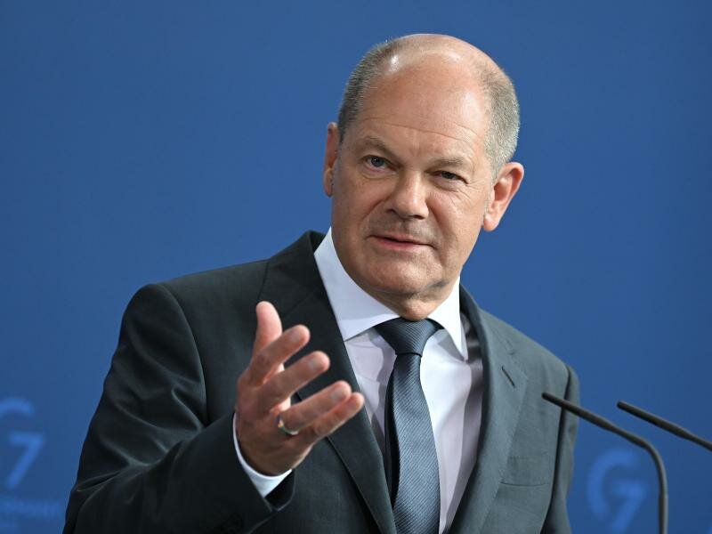 Stattet dem DFB einen Besuch ab:&nbsp;Bundeskanzler Olaf Scholz. Foto: Britta Pedersen/dpa