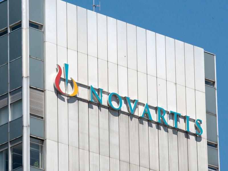 Der Hauptsitz des Schweizer Pharmaunternehmens Novartis. Foto: Patrick Seeger/dpa