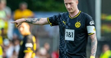 BVB-Stürmer Marco Reus ist gegen Playoffs in der Bundesliga. Foto: David Inderlied/dpa