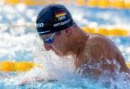 EM-Dritter über 50 Meter Brustschwimmen: Lucas Matzerath in Aktion. Foto: Jokleindl/dpa